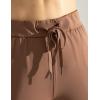 imageAJISAI PetiteRegular Womens 78 Joggers Travel Pants with Pockets Lounge Casual Stretch Workout PantsBrown
