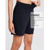 imageAJISAI Womens 65quot Athletic Long Shorts with Zippered Pockets High Waisted Bermuda Shorts for Walking Running CasualBlack