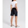 imageAJISAI Womens 7quot Long Swim Board Shorts High Waisted Swimsuits Quick Dry Beach Bathing Shorts with Liner Side Pockets