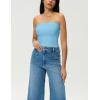 imageAJISAI Womens Double Lined Tube Tops Crop Going Out Tops Strapless Tank Summer Top 2025Blue