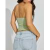 imageAJISAI Womens Double Lined Tube Tops Crop Going Out Tops Strapless Tank Summer Top 2025Green