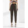 imageAJISAI Womens High Waisted Joggers with Pockets Yoga Pants for Running LoungeOlive
