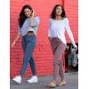 imageAJISAI Womens Joggers Pants Drawstring Running Sweatpants with Pockets Lounge WearAegean
