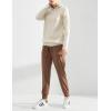 imageAJISAI Womens Joggers Pants Drawstring Running Sweatpants with Pockets Lounge WearBrown