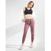 imageAJISAI Womens Joggers Pants Drawstring Running Sweatpants with Pockets Lounge WearMauve