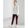 imageAJISAI Womens Joggers Pants Drawstring Running Sweatpants with Pockets Lounge WearSangria
