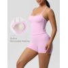 imageWomen 3 Piece Workout Sets Padded Tank Top Sports Bra Matching High Waist Biker Shorts ampamp Gym Yoga LeggingsPink