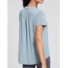 imageWomens Workout Tops Loose Fit TShirts Short Sleeve Lightweight Gym Shirts Athletic Clothes Tee Tops