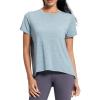 imageWomens Workout Tops Loose Fit TShirts Short Sleeve Lightweight Gym Shirts Athletic Clothes Tee Tops