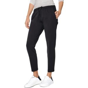 imageAJISAI PetiteRegular Womens 78 Joggers Travel Pants with Pockets Lounge Casual Stretch Workout PantsBlack
