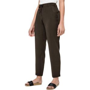 imageAJISAI PetiteRegular Womens 78 Joggers Travel Pants with Pockets Lounge Casual Stretch Workout PantsDark Green