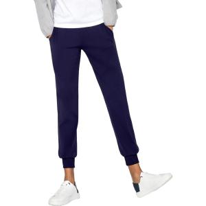 imageAJISAI Womens Joggers Pants Drawstring Running Sweatpants with Pockets Lounge WearNavy