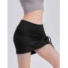 imageAJISAI Womens Skort Skirt with Shorts Mini Golf Skorts Athletic Summer Swim Beach SkirtsBlack