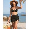 imageAJISAI Womens Skort Skirt with Shorts Mini Golf Skorts Athletic Summer Swim Beach SkirtsBlack