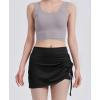 imageAJISAI Womens Skort Skirt with Shorts Mini Golf Skorts Athletic Summer Swim Beach SkirtsBlack