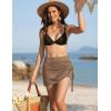 imageAJISAI Womens Skort Skirt with Shorts Mini Golf Skorts Athletic Summer Swim Beach SkirtsBrown
