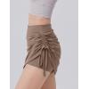 imageAJISAI Womens Skort Skirt with Shorts Mini Golf Skorts Athletic Summer Swim Beach SkirtsBrown