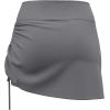 imageAJISAI Womens Skort Skirt with Shorts Mini Golf Skorts Athletic Summer Swim Beach SkirtsGrey