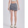 imageAJISAI Womens Skort Skirt with Shorts Mini Golf Skorts Athletic Summer Swim Beach SkirtsGrey