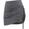 imageAJISAI Womens Skort Skirt with Shorts Mini Golf Skorts Athletic Summer Swim Beach SkirtsGrey