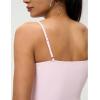 imageAJISAI 2025 Womens Camisole Tops Spaghetti Strap Tank Top Double Lined Adjustable Summer Crop TopsPink