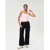 imageAJISAI 2025 Womens Camisole Tops Spaghetti Strap Tank Top Double Lined Adjustable Summer Crop TopsPink