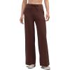 imageAJISAI Womens Wide Leg Sweatpants High Waist Drawstring Comfy Yoga Pants with Pockets for Casual Work Workout PetiteRegularCoffee