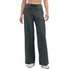 imageAJISAI Womens Wide Leg Sweatpants High Waist Drawstring Comfy Yoga Pants with Pockets for Casual Work Workout PetiteRegularGrey