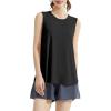 imageWomens Lightweight Workout Tops Mesh Tanks Active Sleeveless Yoga Tennis Shirts Athletic Running Clothes for WomenBlack
