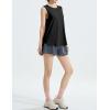 imageWomens Lightweight Workout Tops Mesh Tanks Active Sleeveless Yoga Tennis Shirts Athletic Running Clothes for WomenBlack