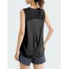 imageWomens Lightweight Workout Tops Mesh Tanks Active Sleeveless Yoga Tennis Shirts Athletic Running Clothes for WomenBlack