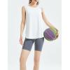 imageWomens Lightweight Workout Tops Mesh Tanks Active Sleeveless Yoga Tennis Shirts Athletic Running Clothes for WomenWhite