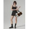 imageWomen Pleated Tennis Dress with Shorts Adjustable Strap Golf Dresses Athletic Workout Skort with PocketsBlack