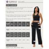 imageWomens Modal Sweatpants with Pockets Soft Lounge Pants Wide Leg Sweat Pants High Waist for Casual Travel WorkBlack