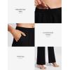 imageWomens Modal Wide Leg Sweatpants with Pockets High Waist Lounge Flared Sweat Pants Work Dress JoggersBlack
