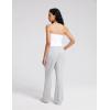 imageWomens Modal Wide Leg Sweatpants with Pockets High Waist Lounge Flared Sweat Pants Work Dress JoggersHeather Grey
