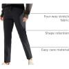 imageAJISAI PetiteRegular Womens 78 Joggers Travel Pants with Pockets Lounge Casual Stretch Workout PantsDark Grey