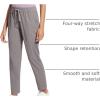 imageAJISAI PetiteRegular Womens 78 Joggers Travel Pants with Pockets Lounge Casual Stretch Workout PantsLunar Rock