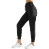 imageAJISAI Womens Joggers Pants Drawstring Running Sweatpants with Pockets Lounge WearBlack
