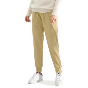 imageAJISAI Womens Joggers Pants Drawstring Running Sweatpants with Pockets Lounge WearKhaki