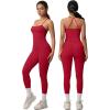 imageWomen 3 Piece Workout Sets Padded Tank Top Sports Bra Matching High Waist Biker Shorts amp Gym Yoga LeggingsAred